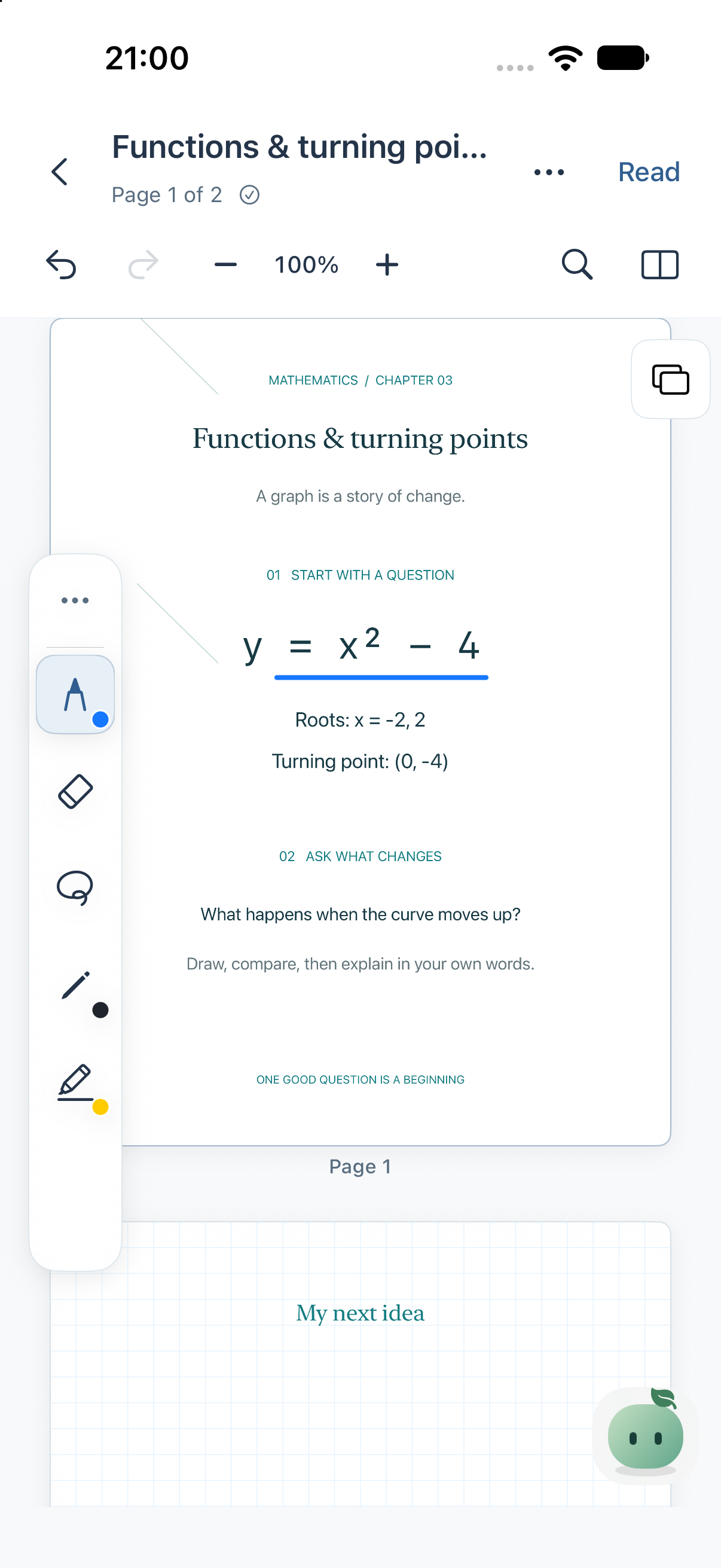 Avelume Notes editor with a sample note